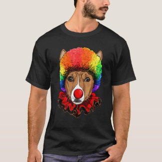 T-shirt Clown Basenji Africain Carnaval Cirque Personnel A