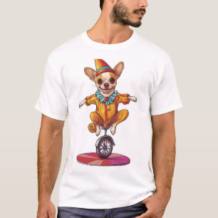 T-shirt Clown Chihuahua � Drôle de chien de cirque