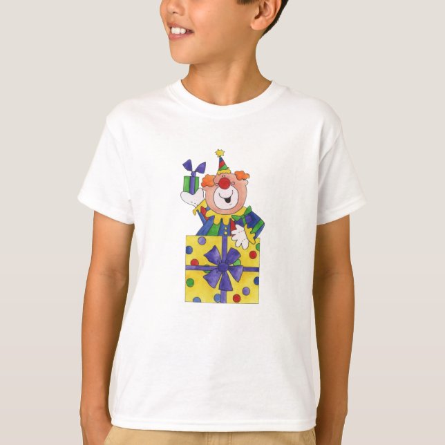 T-shirt Clown dans un présent (Devant)
