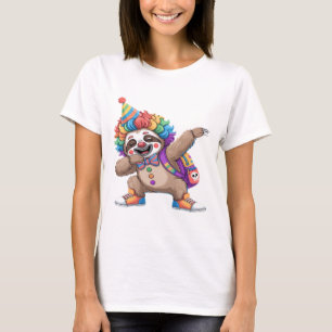 T-shirt Clown dansant Dabbing Sloth Halloween effrayant Ov