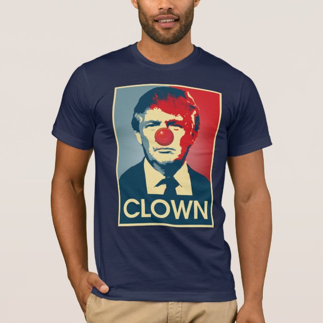 T-shirt CLOWN de Donald Trump -- Anti-Atout 2016 - (Devant)
