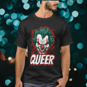 T-shirt Clown de la fierté queer