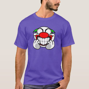 T-shirt Clown de sourire (pourpre)