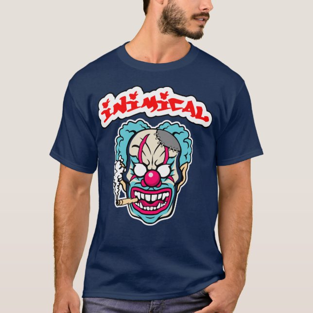 T-shirt Clown du mal inimical (Devant)