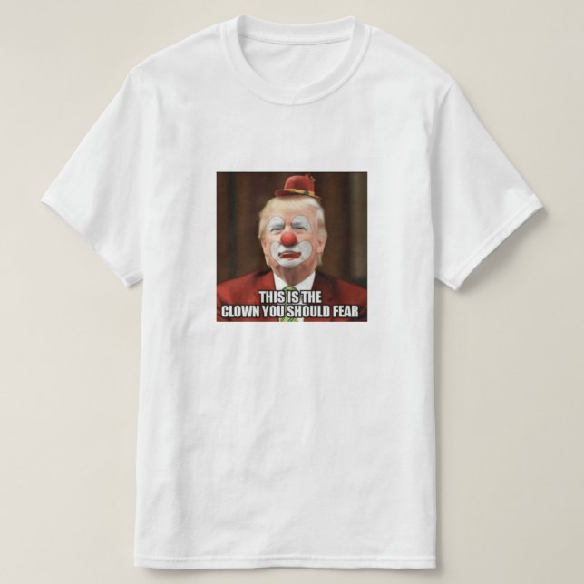 T-SHIRT CLOWN EFFRAYANT DE DONALD TRUMP (Design devant)