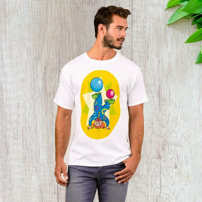 T-shirt Clown Équilibrant Des Balles Amusement Cirque (Créateur téléchargé)