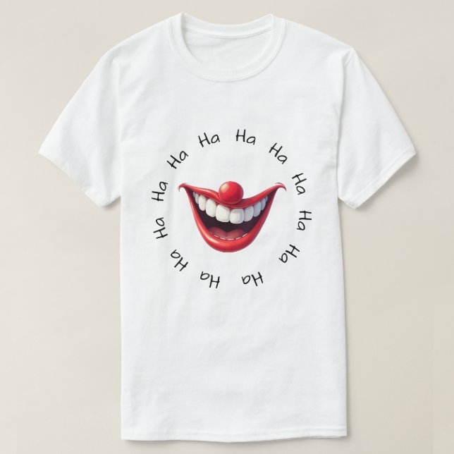 T-shirt Clown Funny Ha Ha (Design devant)