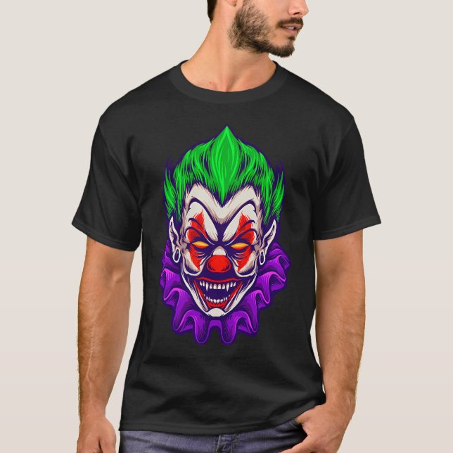 T-shirt Clown Joker Vampire Horreur (Devant)