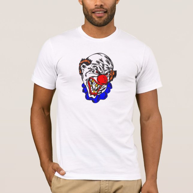 T-shirt clown maléfique chauve (Devant)
