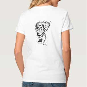 T-shirt clown malin Hanes femmes Nano V-Neck