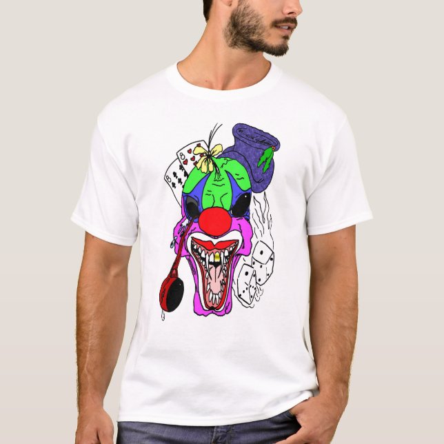 T-shirt Clown mauvais (Devant)