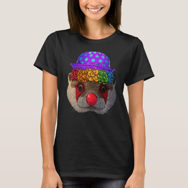 T-shirt Clown Otter Cirque Costume de Carnaval Theme Party (Devant)