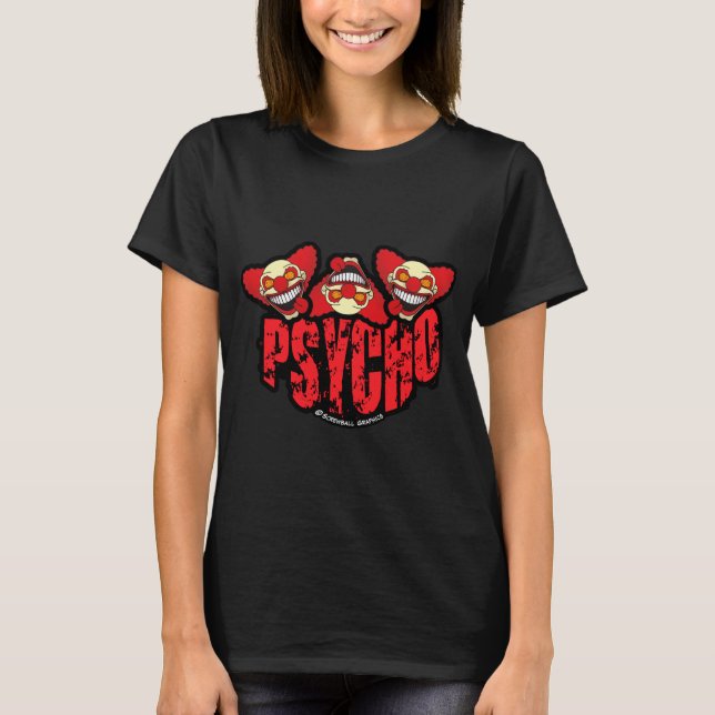 T-shirt Clown Psychotique (Devant)