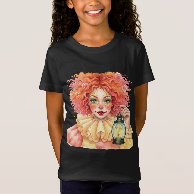 T-Shirt Clown rouge avec une lanterne (Devant)