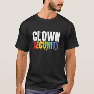 T-shirt Clown Security Drôle Halloween Papa Maman Costume 