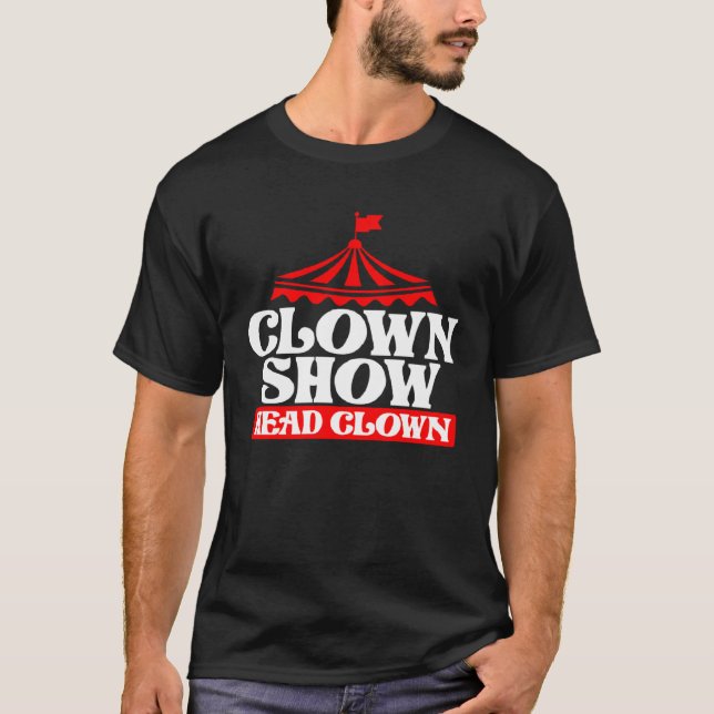 T-shirt Clown Show Head Clown (Devant)
