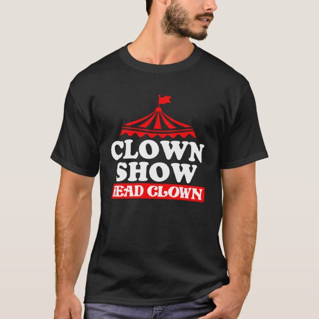 T-shirt Clown Show Head Clown 1 (Devant)