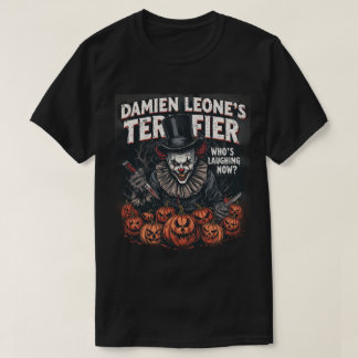T-shirt Clown Terrifiant avec scène d'Halloween Citrouille