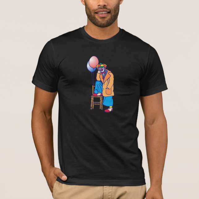 T-shirt Clown triste de clochard (Devant)