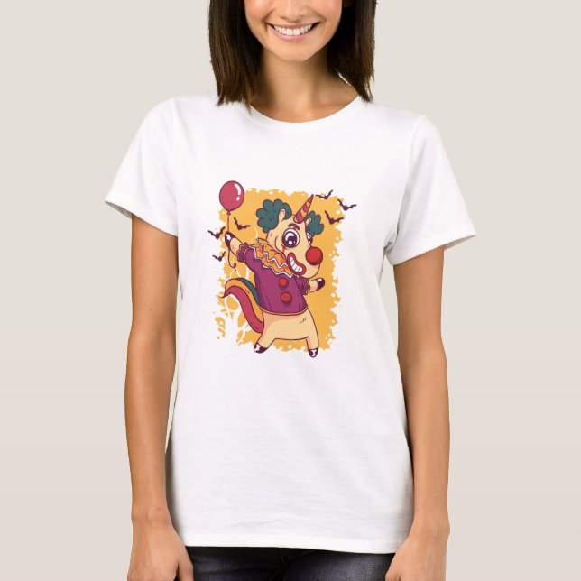 T-shirt Clown Unicorn (Devant)