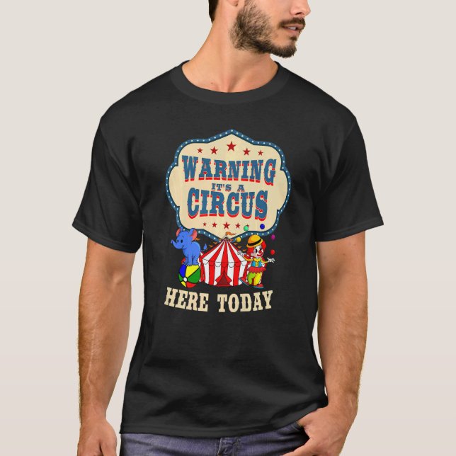 T-shirt Clowns du cirque Tente de carnaval (Devant)