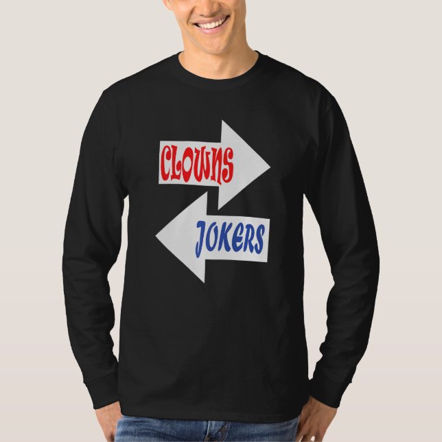 T-shirt Clowns Et Jokers Retro (Devant)
