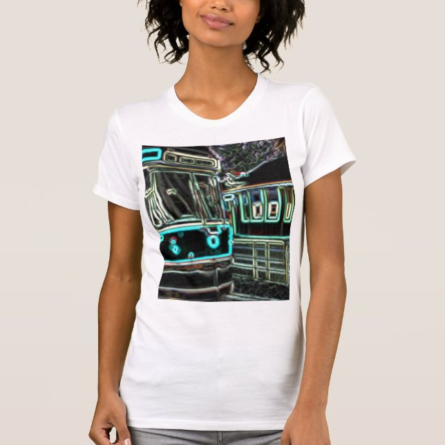 T-shirt CLRV Neon à stn Tee mince pour femmes (Devant)