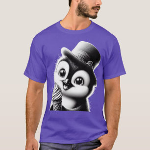 T-shirt Club alimentaire de pingouin mème de crème glacée 