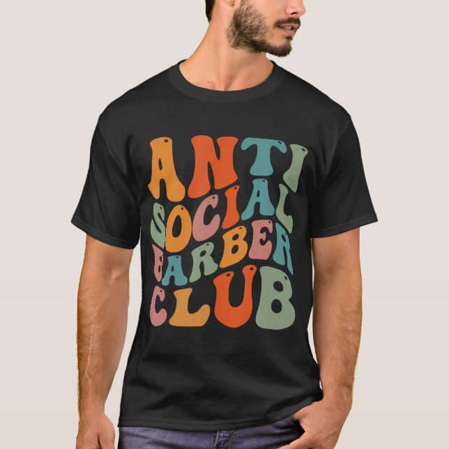 T-shirt Club Anti-Barber Social (Devant)