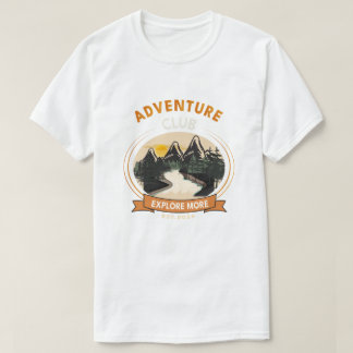 T-shirt Club Aventure Explorer Davantage Randonnée en Mont