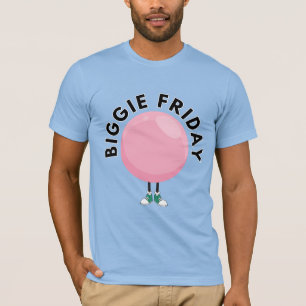 T-shirt Club Big Bubble "Biggie Vendredi" Bulle Rose Drôle