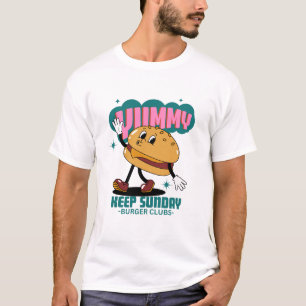 T-shirt Club burger délicieux