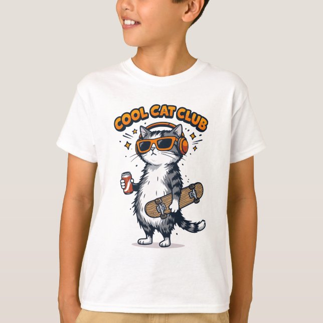 T-shirt Club Cool Cat (Devant)
