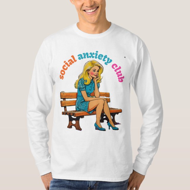 T-SHIRT CLUB D'ANXIÉTÉ SOCIALE (Devant)