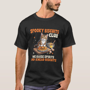T-shirt Club de biscuits effrayants Chat Drôle Halloween C