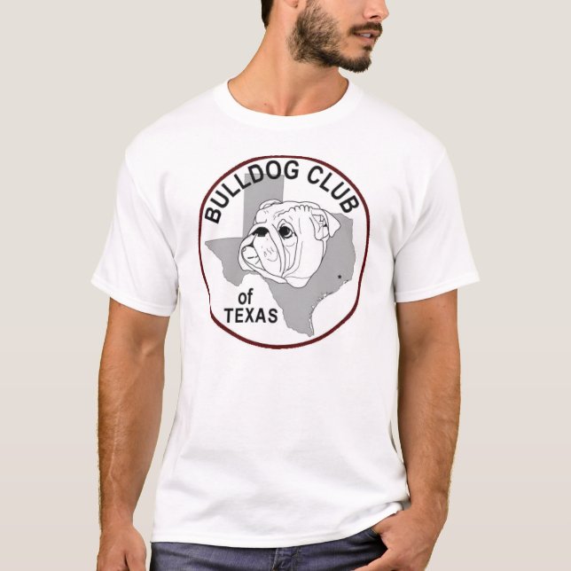 T-shirt Club de bouledogue du Texas (Devant)