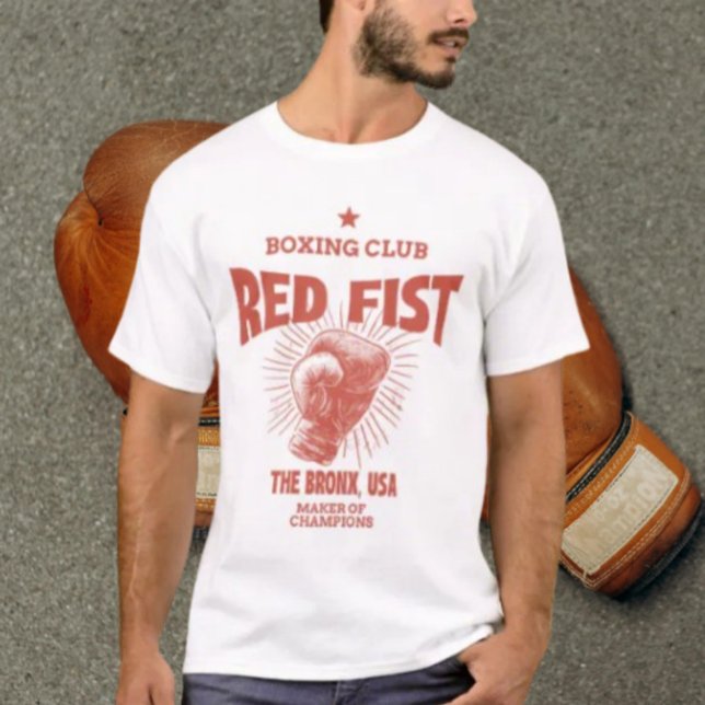 T-shirt Club de boxe Red Fist (Créateur téléchargé)