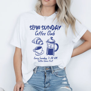 T-shirt Club de café du Sunday