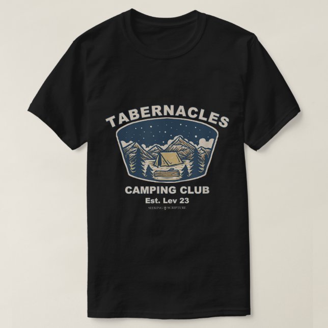T-shirt Club de camping Tabernacles Sukkot (Design devant)