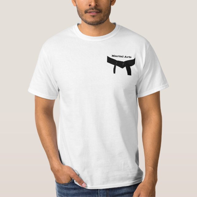 T-shirt Club de ceinture noire d'arts martiaux (Devant)