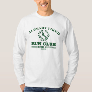 T-shirt Club de course déjà fatigué drôle vintage esthétiq