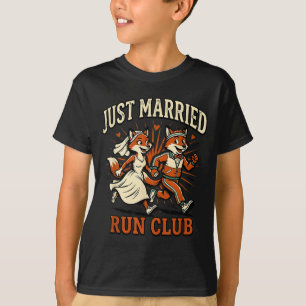 T-shirt Club de course des jeunes mariés Couples de course