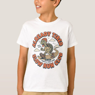 T-shirt Club de course lente drôle Vintage Tortue