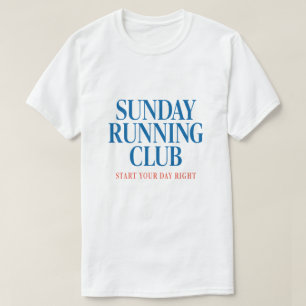 T-shirt Club de course motivant du dimanche Club de course