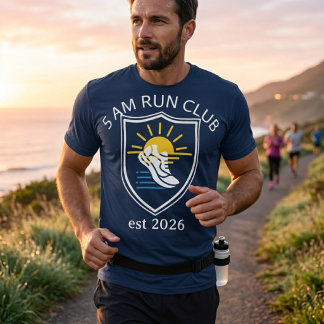 T-shirt Club de course personnalisé à 5 heures du matin |