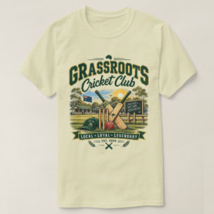 T-shirt Club de cricket de base Cricket vintage australien