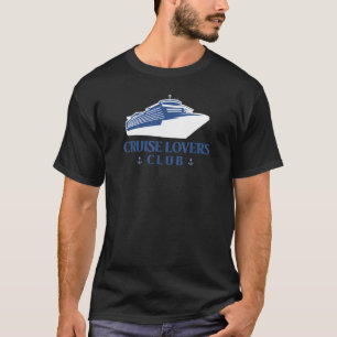 T-shirt Club De Croisières Avec Bateau De Croisière Et Anc