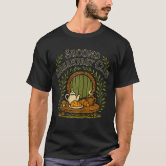 T-shirt Club de deuxième petit-déjeuner Rétro Cottagecore 
