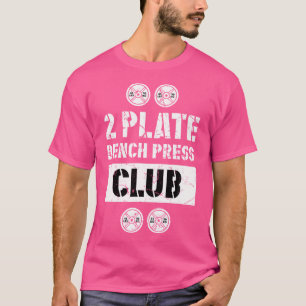T-shirt Club de développé couché à 2 plaques Powerlifting 