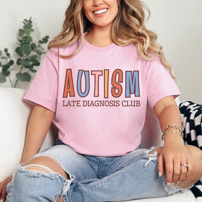 T-shirt Club de diagnostic tardif de l'autisme | Neurodive (Créateur téléchargé)